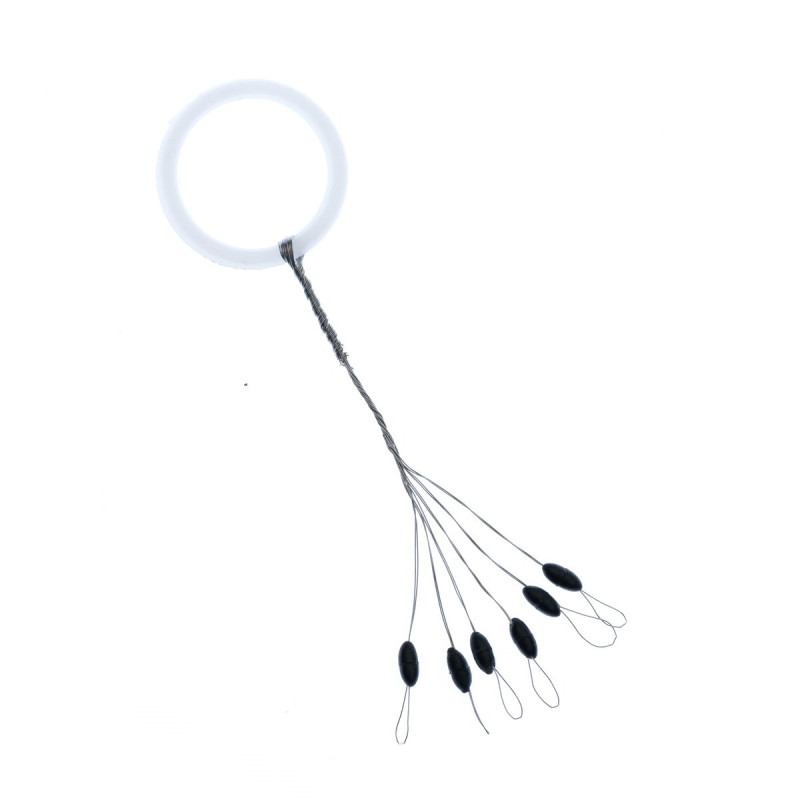 Stopery baryłkowe - gumowe na żyłkę Jaxon - nr. 1 - czarne