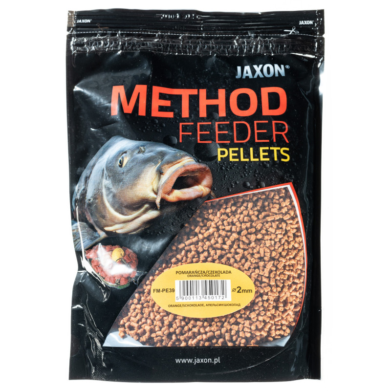 Pellet Jaxon Method Feeder 500g 2mm Pomarańcza-czekolada