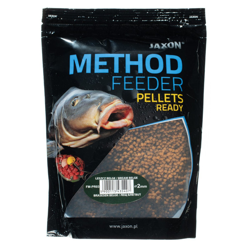 Pellet Jaxon Method Feeder Ready - gotowy - 500g 2mm Leszcz belge