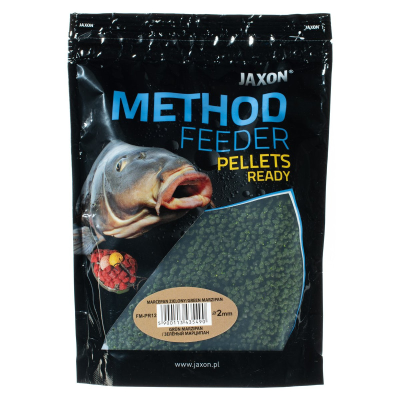 Pellet Jaxon Method Feeder Ready - gotowy - 500g 2mm Marcepan zielony