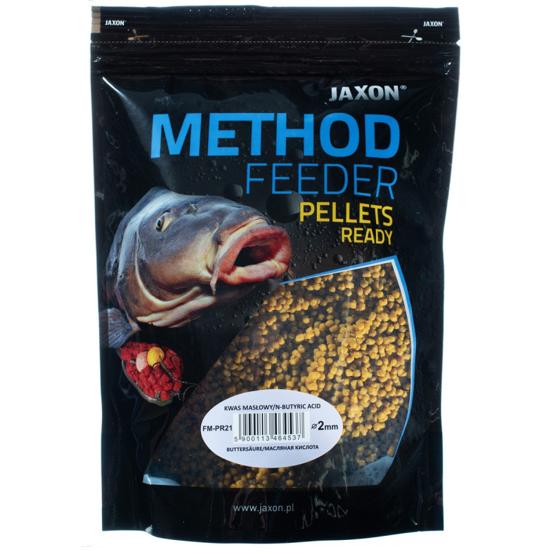 Pellet Jaxon Method Feeder Ready - gotowy - 500g 2mm Kwas masłowy