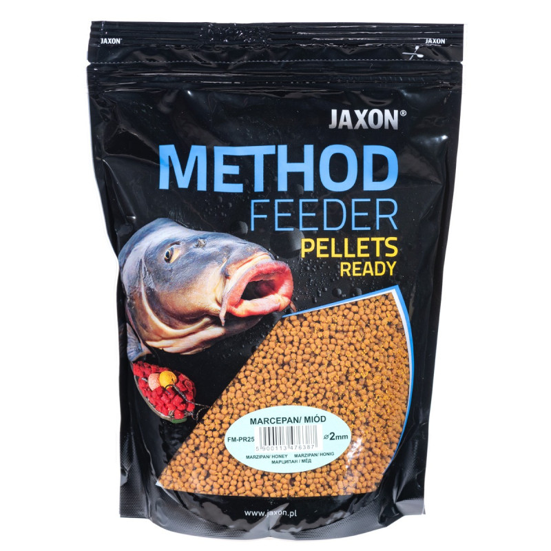 Pellet Jaxon Method Feeder Ready - gotowy - 500g 2mm Marcepan - miód