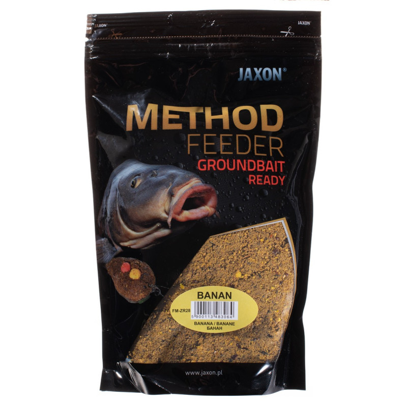 Zanęta Jaxon Method Feeder Ready - gotowa 750g Banan