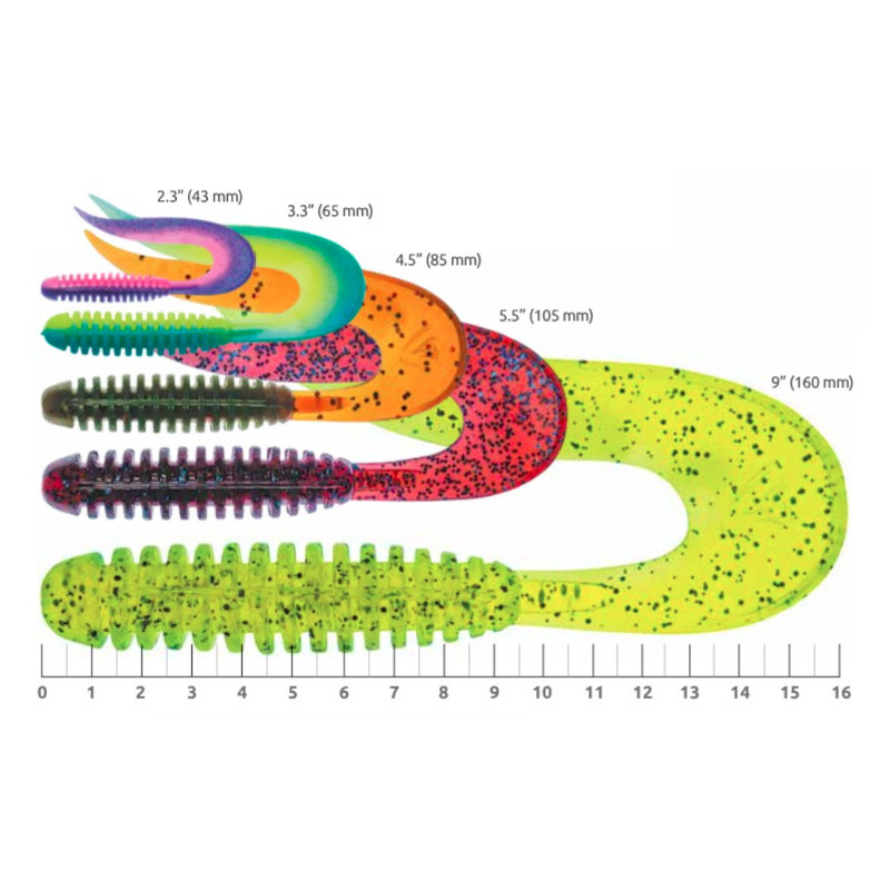 Guma twister Select Freek 9in - 160mm - różne kolory