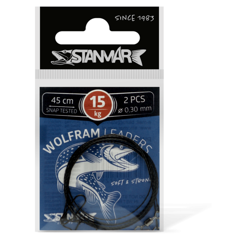 STAN-MAR przypon wolframowy 15kg 45cm