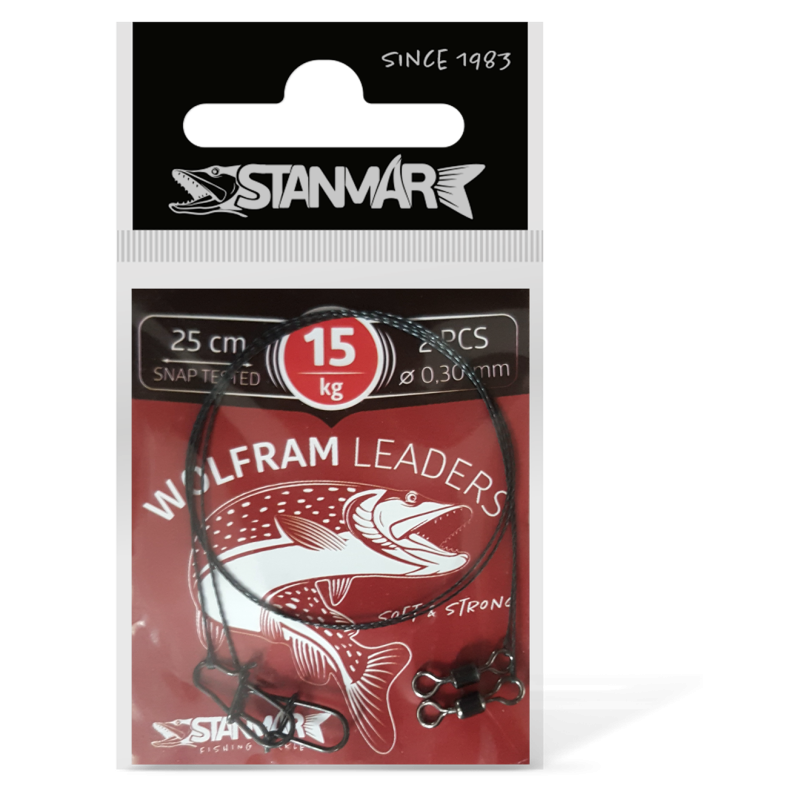 STAN-MAR przypon wolframowy 15kg 25cm