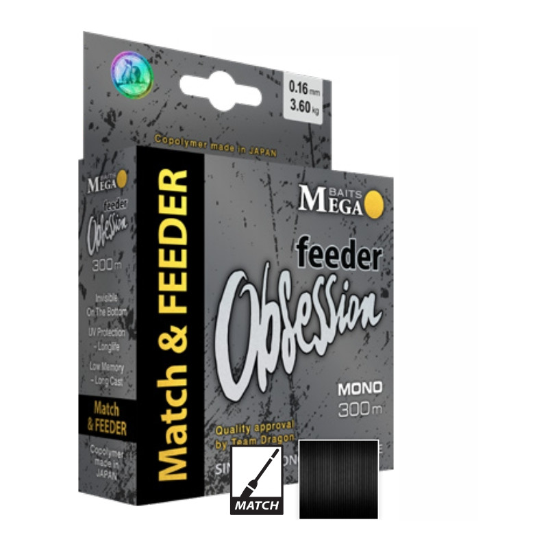 Żyłka Mega Baits Obsession Match & FEEDER 300m / 0,25mm
