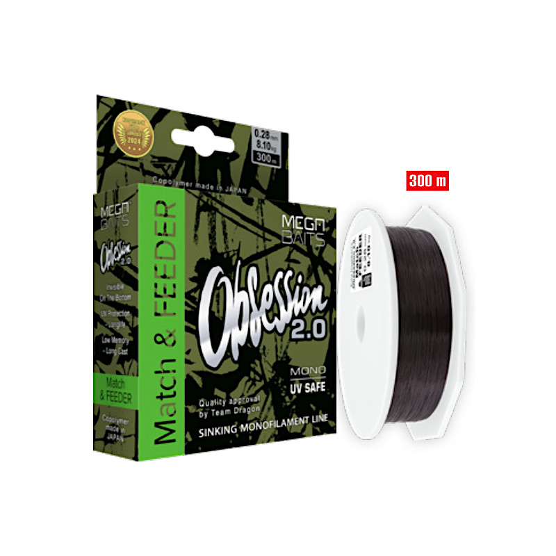 Żyłka Mega Baits Obsession 2.0 Match & FEEDER 300m / 0,16mm