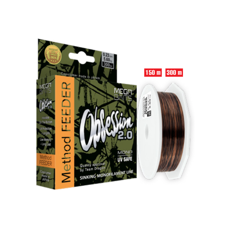 Żyłka Mega Baits Obsession 2.0 Method FEEDER 300m / 0,28mm
