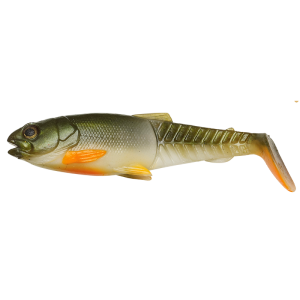 Guma Craft Cannibal Paddletail - Olive Pearl Hot Orange