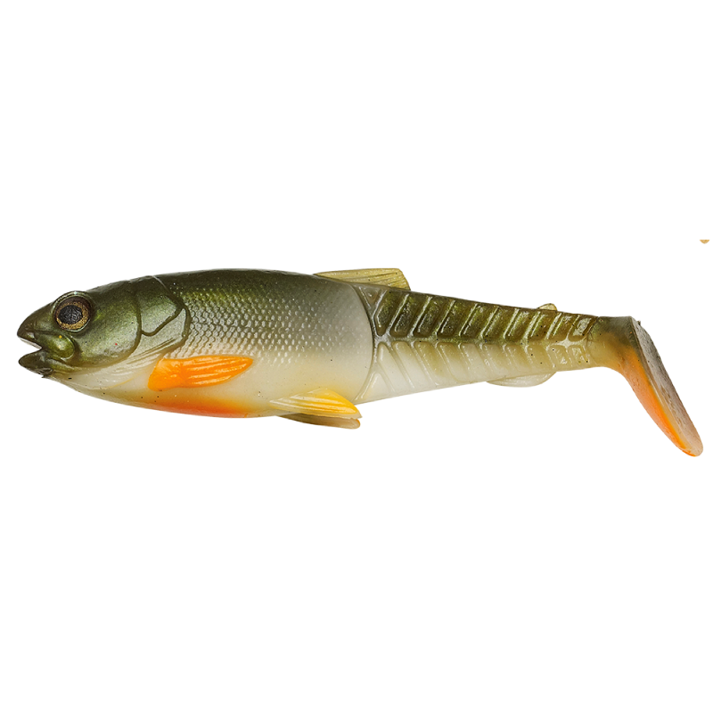 Guma Craft Cannibal Paddletail - Olive Pearl Hot Orange