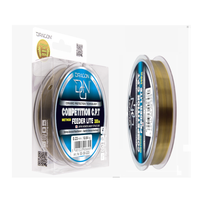 Żyłka Dragon COMPETITION C.P.T.  Method Feeder Lite 300m / 0,23mm
