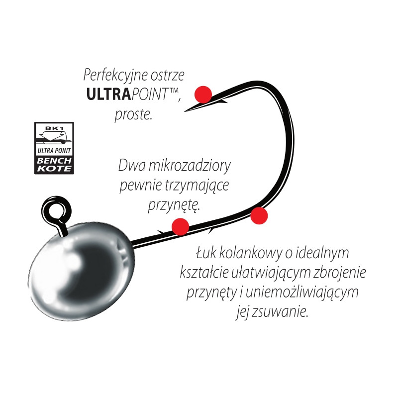 Główka jigowa Mustad Micro 2,5g /04