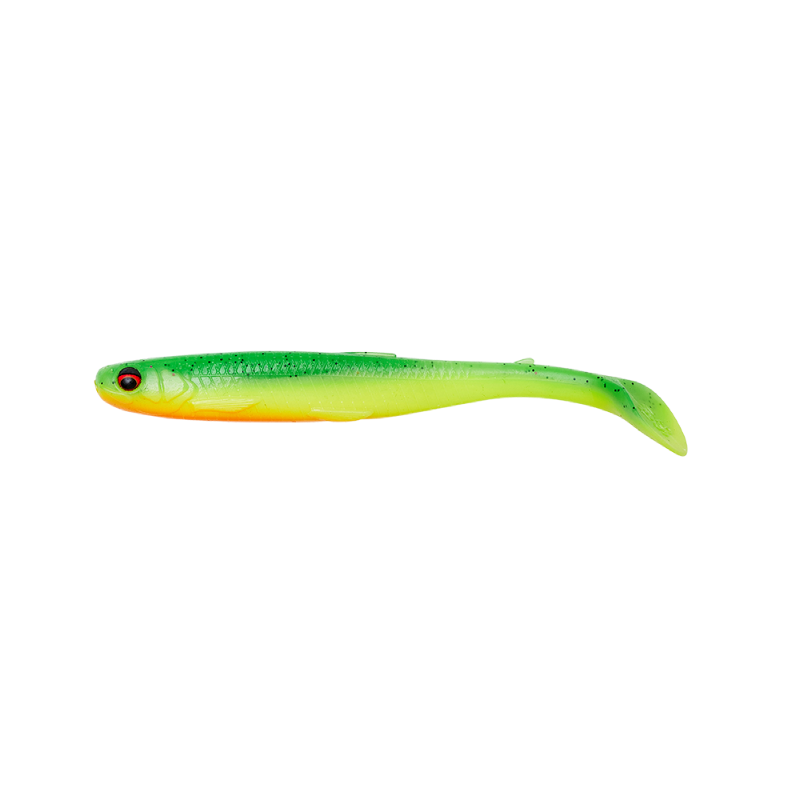 Guma Savage Gear Slender Scoop Shad - Green Yellow