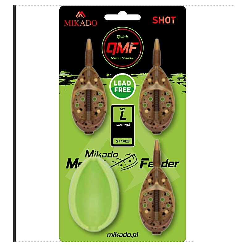 Koszyk Mikado Quick Method Feeder Shot L 3x 60g + foremka