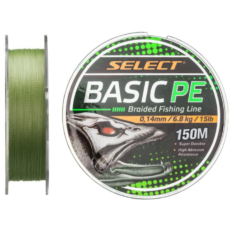 Plecionka Select BASIC PE 4x 150m - ciemno ziolona