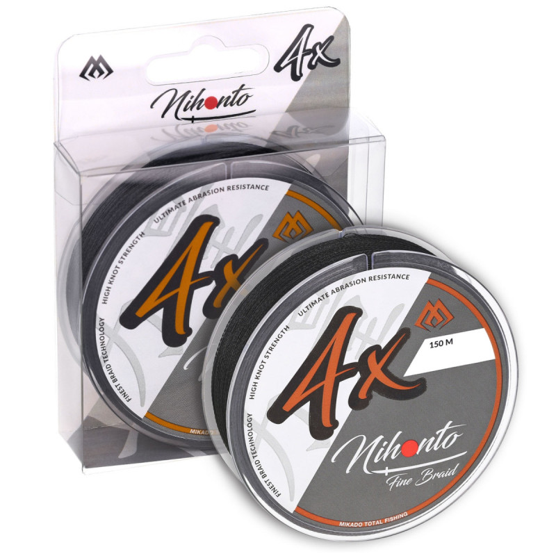 Plecionka Mikado Nihonto Fine Braid 150m - czarna - 0,10